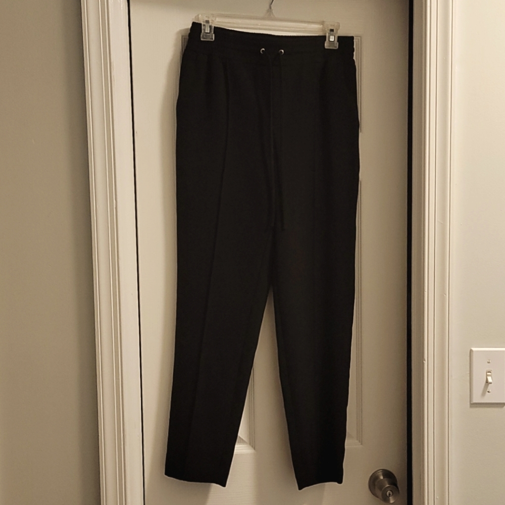 Nine West Slim Straight Drawstring Pants (size 4)